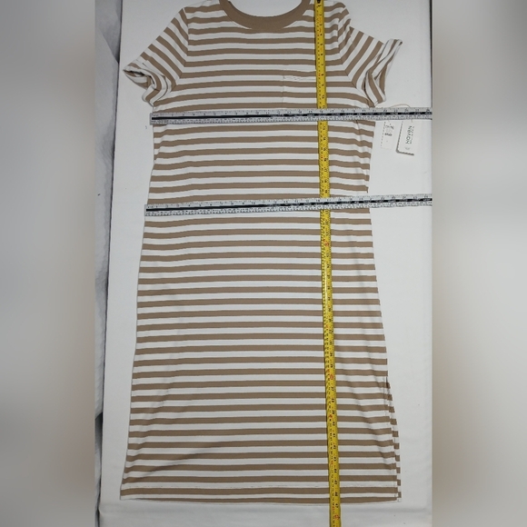 Haven Well Within Organic Cotton Striped T-Shirt Midi Dress. Size L NWT - Picture 6 of 11